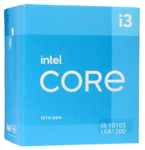 Процессор LGA1200 Intel Core i3-10105 (Gen.10) (3.70 Ghz 16M) ( 4 Core Comet Lake 14 нм ). Поддержка
