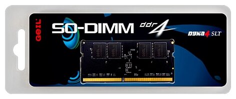 Модули памяти 16GB SODIMM DDR4-2666 (PC4-21330) <GEIL> CL-19. 1,2V ( GS416GB2666C19SC )