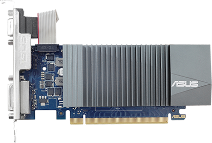 Видеокарта ASUS GeForce GT710 SILENT Low Profile (GK208/28nm) (954/5012) GDDR5 1024MB 32-bit, PCI-E1