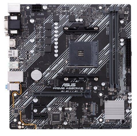 Материнская плата ASUS Socket AM4 ( PRIME A520M-E ) AMD A520, 2x DDR4 DIMM, 2133-4600МГц. (Up to 64G фото 4