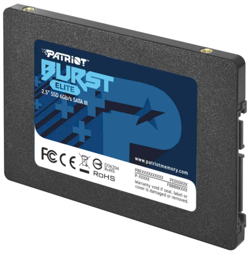 Диск SSD2.5" 480Gb PATRIOT Memory Burst series SATA3 (6Gb/s) Скорость записи/Скорость чтения - 540/5 фото 2