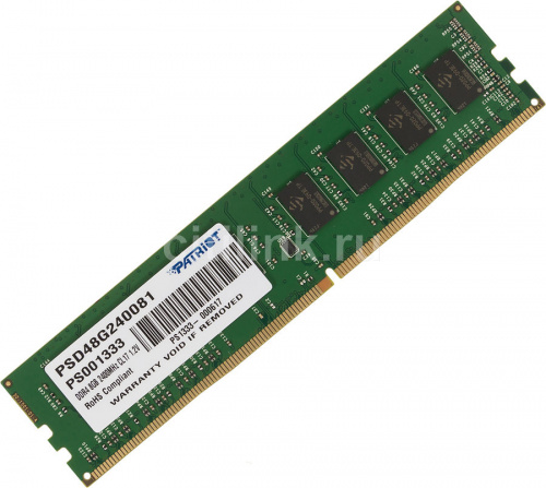 Память DDR4  8Gb 2400MHz Patriot  PSD48G240081