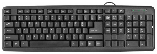 Клавиатура  Defender HB-420 Ru (черный), USB (45420)
