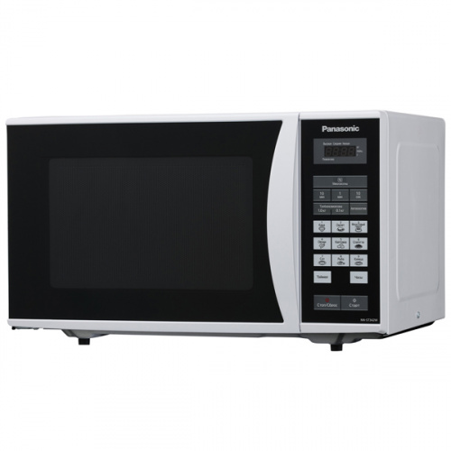 Микроволновая печь Panasonic NN-ST342WZPE (25 л, 800 Вт, переключатели сенсор, дисплей, белый/черный