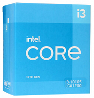 Процессор LGA1200 Intel Core i3-10105 (Gen.10) (3.70 Ghz 16M) ( 4 Core Comet Lake 14 нм ). Поддержка фото
