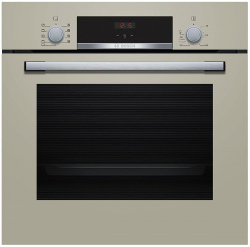 Духовой шкаф Bosch HBF534EF0R (Serie4 / бежевый / EcoClean Direct / телескоп / LED-дисплей / 3D-HotA