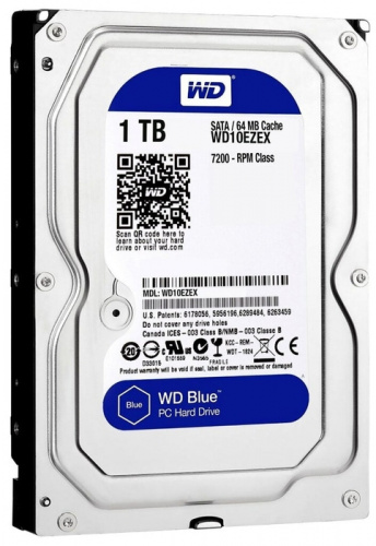 HDD 1000Gb (1TB) Western Digital Caviar Blue WD10EZEX 64Mb