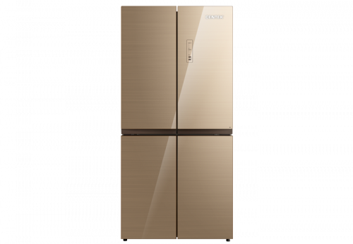 Холодильник Side by Side Centek CT-1756 Beige Glass (177,5см / Бежевый / Стекло / NoFrost)