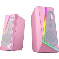 Колонки Redragon 2.0 Anvil розовый,5 Вт,RGB, USB+ 3.5мм (71776)