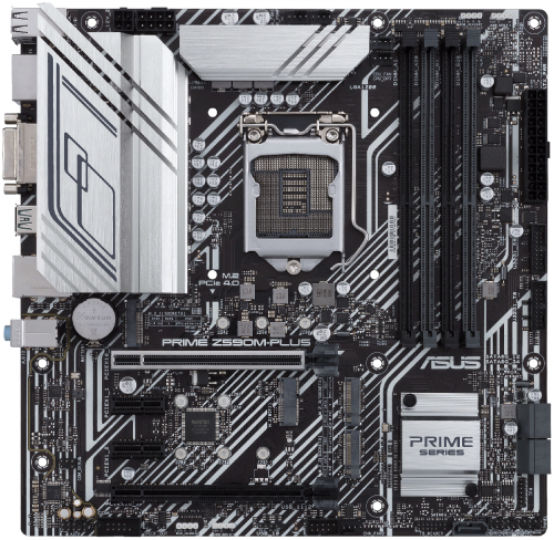 Материнская плата ASUS LGA1200 (Gen.11)  ( PRIME Z590M-PLUS ) Intel Z590 (for CPU: Intel 11-th Gen.)