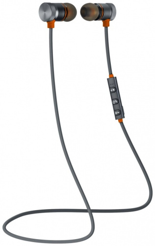 Беспроводная гарнитура OutFit B710 чёрный+оранжевый, Bluetooth (63712)