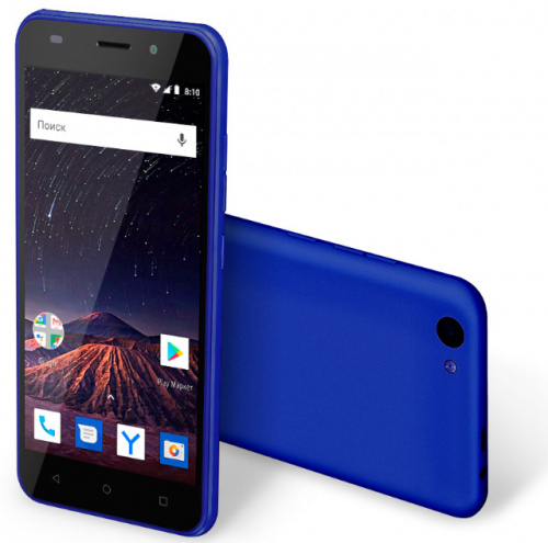 Смартфон VERTEX Impress Luck NFC LTE 5" Синий (VLCKNFC) 8 Гб/1 Гб