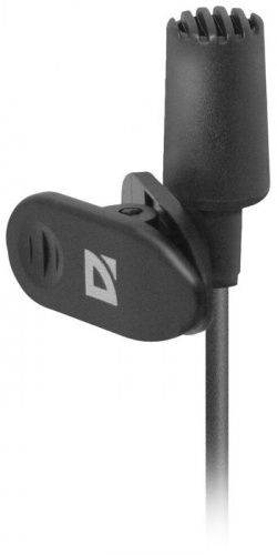 Микрофон Defender  MIC-109,черный, на прищепке, 1,8 м  (64109) фото 2