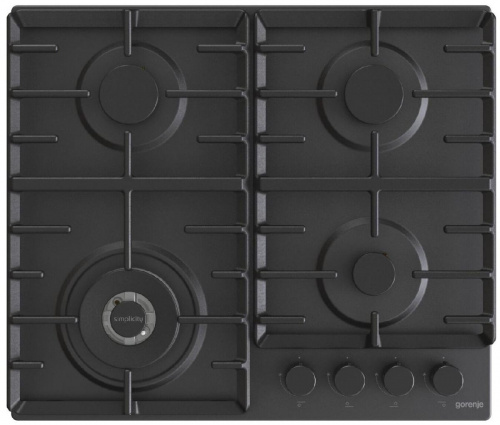 Поверхность газовая Gorenje GW642SYB (Simplicity 2.1 / черный / нержавеющая сталь / чугун / WOK) по цене Поверхность газовая Gorenje GW642SYB (Simplicity 2.1 / черный / нержавеющая сталь / чугун / WOK)