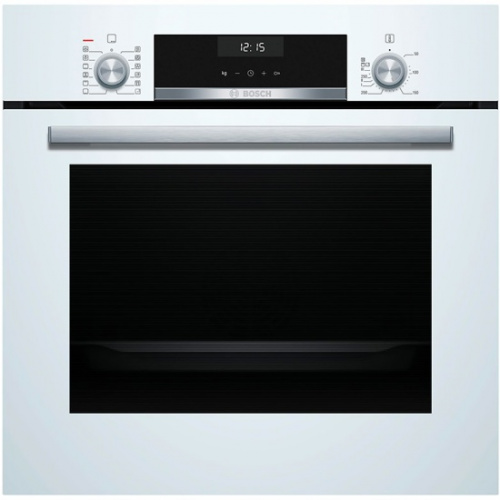 Духовой шкаф с добавлением пара Bosch HIJ557YW0R (Serie6 / белый / EcoClean / телескоп / LED-дисплей по цене Духовой шкаф с добавлением пара Bosch HIJ557YW0R (Serie6 / белый / EcoClean / телескоп / LED-дисплей