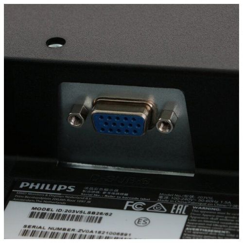 Монитор 19.5" Philips 203V5LSB26, LED подсветка, разрешение 1600x900, яркость 200 кд/м2, время откли фото 5