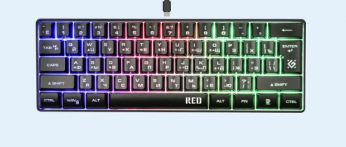 Клавиатура игровая Defender Red GK-116 RU (45117)