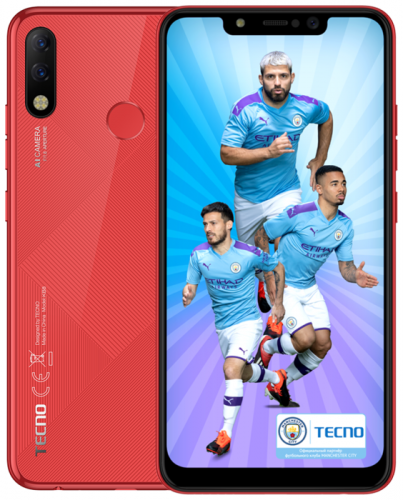 Смартфон TECNO Spark 3 Pro LTE 6.2" Bordeaux Red (KB8-BORE) 32 Гб/2 Гб