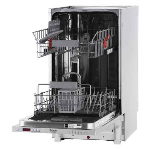 Машина посудомоечная встраиваемая узкая Hotpoint-Ariston HSIC 3M19 C (10 комплектов / Инвертор / Защ фото 2