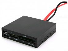 Картридер GEMBIRD (FDI2-ALLIN1-AB) Black, Internal 3.5, USB2.0, стандарты: CF/MD/SM/MS/SD/MMC/XD car фото