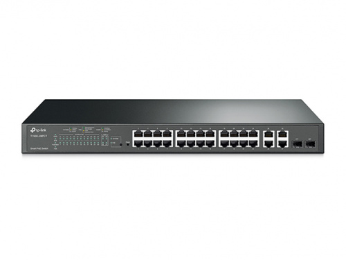 Коммутатор TP-LINK T1500-28PCT(TL-SL2428P) Smart коммутатор с 24 портами 10/100 Мбит/с и 4 гигабитны
