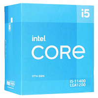 Процессор LGA1200 Intel Core i5-11400 (Gen.11) (2.60 Ghz 12M) ( 6 Core Rocket Lake-S 14 нм ). Поддер