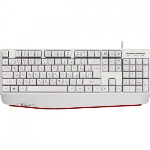 Клавиатура  Defender Atom HB-546 Ru (белый), USB (45547)