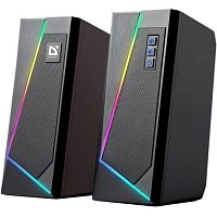 Колонки Defender 2.0 SOLAR3 10 Вт,BT/Light, питание от USB (65103)