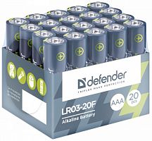 Батарейка  Defender LR03-20F AAA, 20 шт (56004)