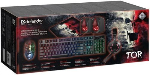 Игровой набор Defender Tor MHP-127 ,мышь+клав.+гарнитура+ковер+колонка (52127) фото 9