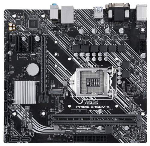 Материнская плата ASUS LGA1200 (Gen.10)  ( PRIME B460M-K ) Intel B460 (for CPU: Intel 10-th Gen.), 2