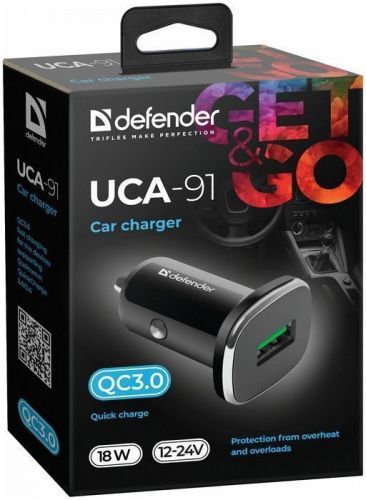 АЗУ Defender UCA-91  USB,QC3.0 , 18W (83830) фото 2