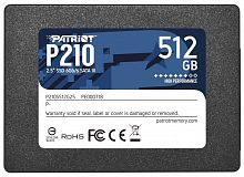 Диск SSD2.5" 512Gb PATRIOT P210 series SATA3 (6Gb/s) Скорость записи/Скорость чтения - 430/520 Мб/с 