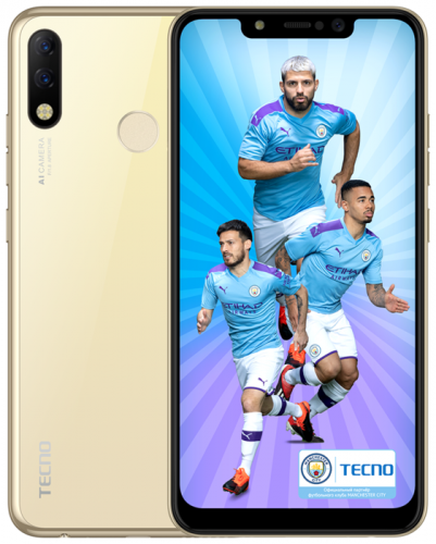 Смартфон TECNO Spark 3 Pro LTE 6.2" Champaign Gold (KB8-CHGL) 32 Гб/2 Гб