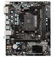 Материнская плата MSI Socket AM4 ( A320M-A PRO ) AMD A320, 2x DDR4 DIMM, 1866-3200МГц. (Up to 32Gb),