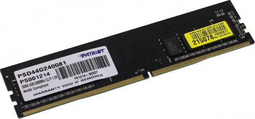 Память DDR4  4Gb 2400MHz Patriot  PSD44G240081