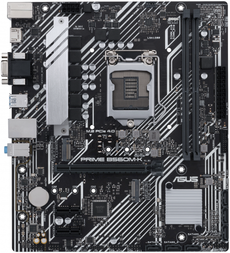 Материнская плата ASUS LGA1200 (Gen.10)  ( PRIME B560M-K ) Intel B560 (for CPU: Intel 10-th Gen.), 2 фото 2