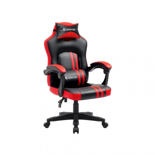 Игровое кресло Defender Mercury черный/красный,полиуретан,50мм (64320)