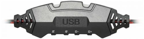 Наушники  с микрофоном Defender Warhead G-450,USB, красно-черный, подсветка, кабель 2,3 м  (64146) фото 3