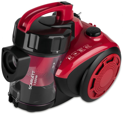 Пылесос Scarlett SC-VC80C11 (1500/350 Вт, контейнер, 1,5л, красный)