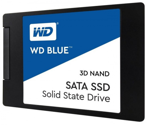 Диск SSD2.5" 1000Gb (1Tb) WD Blue 3D NAND SATA3 (6Gb/s) Скорость чтения - 560 МБ/с., Скорость записи