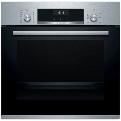 Духовой шкаф с добавлением пара Bosch HIJ557YS0R (Serie6 / нерж / EcoClean / телескоп / LED-дисплей 