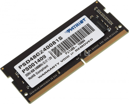 Память DDR4 SODIMM  8Gb 2400MHz Patriot  PSD48G240081S