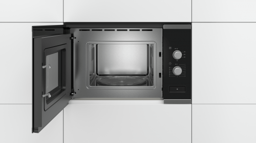 Микроволновая печь встраиваемая Bosch BFL520MS0 (Serie4 / черный/нерж / 20л / 800Вт) фото 2