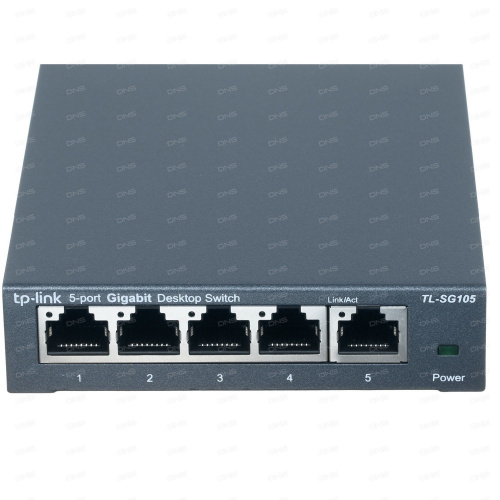 Коммутатор TP-LINK TL-SG105 5-port Gigabit Switch, 5 * 10/100/1000M RJ45 портов, металлический корпу фото 2