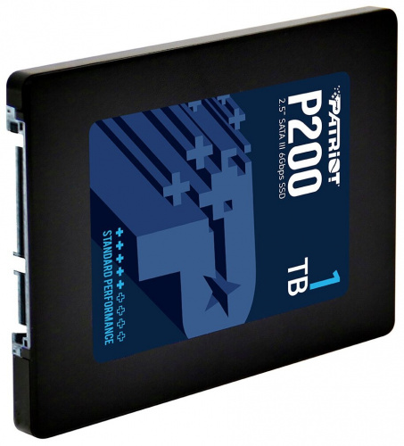 Диск SSD2.5" 1000Gb (1Tb) Patriot P200 Series SATA3 (6Gb/s) Скорость чтения - 530 МБ/с., Скорость за фото 2