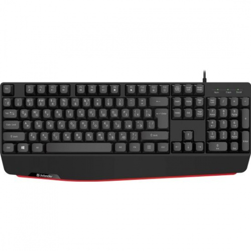 Клавиатура  Defender Atom HB-546 Ru (чёрный), USB (45546)