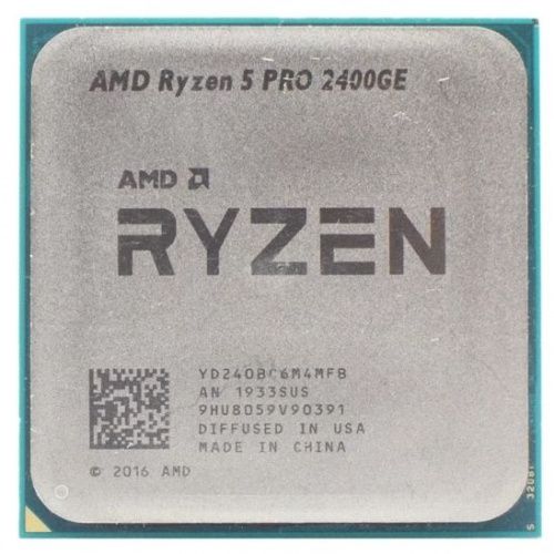 Процессор AM4 AMD Ryzen 5 PRO 2400GE (3.2GHz, 4core, 4MB) Видеоядро Vega 11, 1250 МГц. TDP 95W OEM (