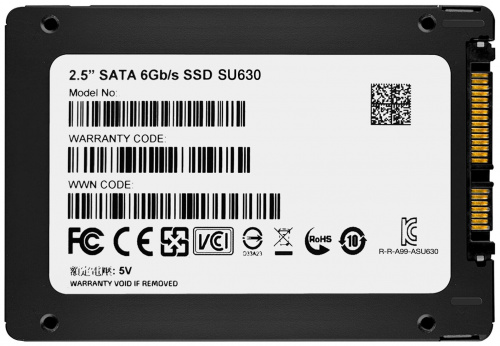 Диск SSD2.5" 240Gb ADATA Ultimate SU630 series, SATA3 (6Gb/s), Speed: Read-520Mb/s, Write-450Mb/s, ( фото 2