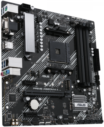 Материнская плата ASUS Socket AM4 ( PRIME A520M-A II ) AMD A520, 4x DDR4 DIMM, 2133-4800МГц. (Up to  фото 2